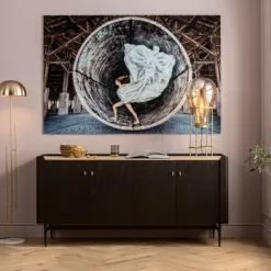 Kare Design Lampadaires Lampadaire En Acier Doré H158 -Luminaires Soldes lampadaire en acier dore h158 4