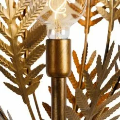 QAZQA Lampadaires Lampadaire En Acier Doré/laiton -Luminaires Soldes lampadaire en acier dore laiton 22