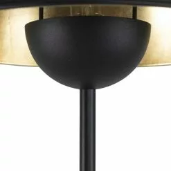 QAZQA Lampadaires Lampadaire En Acier Noir -Luminaires Soldes lampadaire en acier noir 13