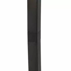 QAZQA Lampadaires Lampadaire En Acier Noir -Luminaires Soldes lampadaire en acier noir 25