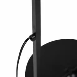 QAZQA Lampadaires Lampadaire En Acier Noir -Luminaires Soldes lampadaire en acier noir 36