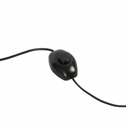 QAZQA Lampadaires Lampadaire En Acier Noir -Luminaires Soldes lampadaire en acier noir 7