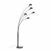 Kare Design Lampadaires Lampadaire En Acier Noir Mat 5 Abat-jours H201