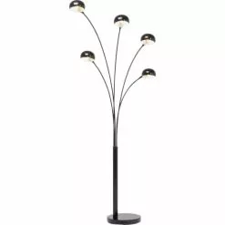 Kare Design Lampadaires Lampadaire En Acier Noir Mat 5 Abat-jours H201 -Luminaires Soldes lampadaire en acier noir mat 5 abat jours h201 3