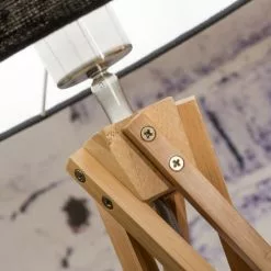 Good & Mojo Lampadaires Lampadaire En Bambou Et Lin Noir H160cm -Luminaires Soldes lampadaire en bambou et lin noir h160cm 2