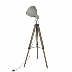 QAZQA Lampadaires Lampadaire En Bois Marron -Luminaires Soldes lampadaire en bois marron 5