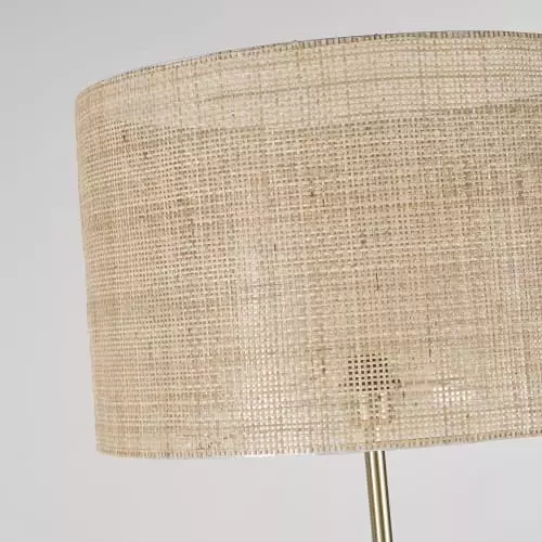 Maisons Du Monde Lampadaires Lampadaire En Métal Doré Et Abat-jour Cannage En Rotin Tressé H168 2 Maisons Du Monde Lampadaires Lampadaire En Métal Doré Et Abat-jour Cannage En Rotin Tressé H168 – Image 2