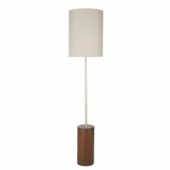 Maisons Du Monde Lampadaires Lampadaire En Métal Doré Et Abat-jour En Lin Beige