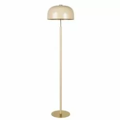 Maisons Du Monde Lampadaires Lampadaire En Métal Doré Et Laqué Crème H155