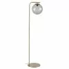 Maisons Du Monde Lampadaires Lampadaire En Métal Doré Globe En Verre Fumé H146