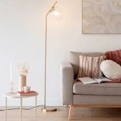 Maisons Du Monde Lampadaires Lampadaire En Métal Doré H163 -Luminaires Soldes lampadaire en metal dore h163 1000 15 35 228733 4