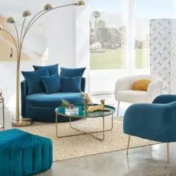 Maisons Du Monde Lampadaires Lampadaire En Métal Doré H210 -Luminaires Soldes lampadaire en metal dore h210 1000 12 23 190837 3