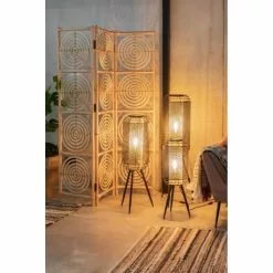 Dutchbone Lampadaires Lampadaire En Métal H111cm Noir -Luminaires Soldes lampadaire en metal h111cm noir 2