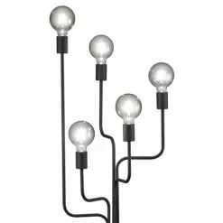 Trio Lampadaires Lampadaire En Métal Noir -Luminaires Soldes lampadaire en metal noir 41