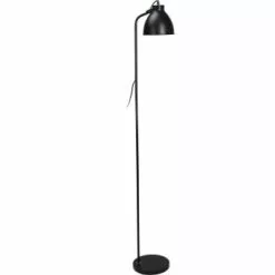 Wadiga Lampadaires Lampadaire En Métal Gris H155cm -Luminaires Soldes lampadaire en metal noir h155cm