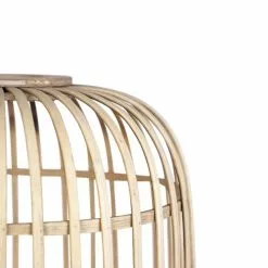 QAZQA Lampadaires Lampadaire En Rotin Beige -Luminaires Soldes lampadaire en rotin beige 3