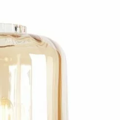 QAZQA Lampadaires Lampadaire En Verre Beige -Luminaires Soldes lampadaire en verre beige 4