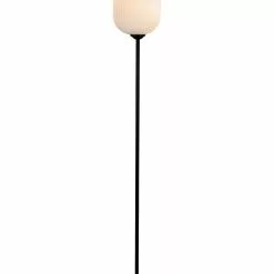 Dyberg Larsen Lampadaires Lampadaire En Verre Et Métal Noir Mat, H 150 Cm D 20 Cm -Luminaires Soldes lampadaire en verre et metal noir mat h 150 cm d 20 cm 2