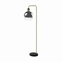 Lampea Lampadaires Lampadaire En Verre Fumé 158 Cm -Luminaires Soldes lampadaire en verre fume 158 cm 1