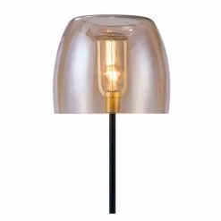 Rendez Vous Déco Lampadaires Lampadaire En Verre Fumé, Marbre Et Métal Noir -Luminaires Soldes lampadaire en verre fume marbre et metal noir 5