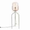 QAZQA Lampadaires Lampadaire En Verre Rose