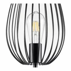 Lampea Lampadaires Lampadaire Industriel En Métal Noir 160 Cm -Luminaires Soldes lampadaire industriel en metal noir 160 cm 3