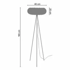 Tosel Lampadaires Lampadaire Métal Blanc D'ivoire -Luminaires Soldes lampadaire metal blanc d ivoire 2