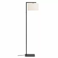 It's About Romi Lampadaires Lampadaire Noir Et Abat-jour Blanc H160cm