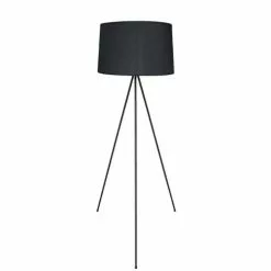 LUMISKY Lampadaires Lampadaire Salon Métal Noir H140CM