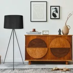 LUMISKY Lampadaires Lampadaire Salon Métal Noir H140CM -Luminaires Soldes lampadaire salon metal noir h140cm 4