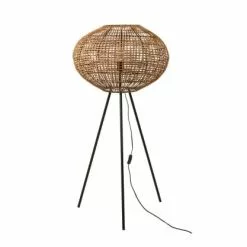 Meubles & Design Lampadaires Lampadaire Tendance En Rotin Et Métal