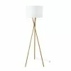 Maisons Du Monde Lampadaires Lampadaire Trépied En Bambou Abat-jour Blanc H154