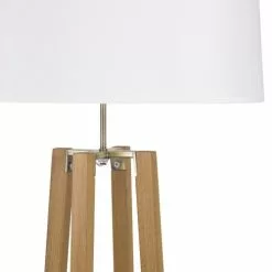 Maisons Du Monde Lampadaires Lampadaire Trépied En Chêne Et Abat-jour Blanc H160 -Luminaires Soldes lampadaire trepied en chene et abat jour blanc h160 1000 0 16 174471 2