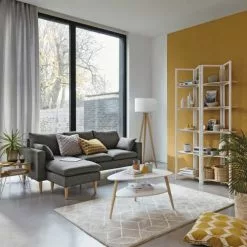 Maisons Du Monde Lampadaires Lampadaire Trépied En Frêne Avec Abat-jour En Coton Blanc H156 -Luminaires Soldes lampadaire trepied en frene avec abat jour en coton blanc h156 1000 11 1 154694 10