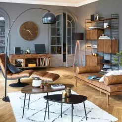 Maisons Du Monde Lampadaires Lampadaire Trépied En Frêne Et Abat-jour Noir H155 -Luminaires Soldes lampadaire trepied en frene et abat jour noir h155 1000 11 10 190496 3