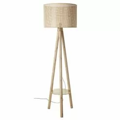 Maisons Du Monde Lampadaires Lampadaire Trépied En Manguier Et Abat-jour En Jute Tressé H161