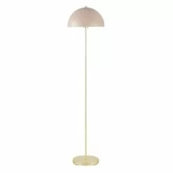 Maisons Du Monde Lampadaires Lampadaire Vintage En Métal Doré Et Rose H151