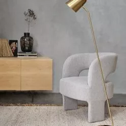 Maisons Du Monde Lampadaires Lampadaire Vintage En Métal Doré H140 -Luminaires Soldes lampadaire vintage en metal dore h140 1000 4 14 189639 9