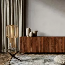 Lo Select Lampes à Poser Lampadairebamboo Bois E27 -Luminaires Soldes lampadairebamboo bois e27 2