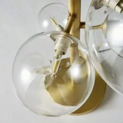 Maisons Du Monde Lampes à Poser Lampe 6 Globes En Verre Et Métal Doré -Luminaires Soldes lampe 6 globes en verre et metal dore 1000 0 25 190757 6