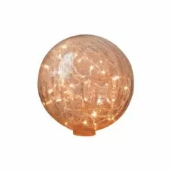 Chehoma Lampes à Poser Lampe à Poser 25cm En Verre Mercurisé Transparent