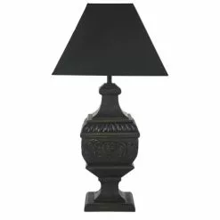 Maisons Du Monde Lampes à Poser Lampe à Poser Avec Pied Sculpté Noire