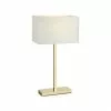 Markslöjd Lampes à Poser Lampe à Poser Avec Port USB Métal Blanc/tissu H50cm