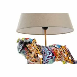 Wadiga Lampes à Poser Lampe à Poser Chien Bouledogue Multicolore 38x36x47cm -Luminaires Soldes lampe a poser chien bouledogue multicolore 38x36x47cm 2