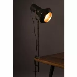 Dutchbone Lampes à Poser Lampe à Poser Design En Métal Noir -Luminaires Soldes lampe a poser design en metal noir 2