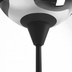 Potiron Paris Lampes à Poser Lampe à Poser Design En Métal Noir Et Verre Fumé -Luminaires Soldes lampe a poser design en metal noir et verre fume 2