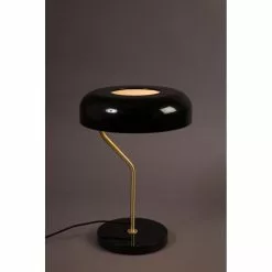 Dutchbone Lampes à Poser Lampe à Poser Design Métal Finitions Dorées Noir -Luminaires Soldes lampe a poser design metal finitions dorees noir 2