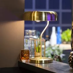 Dutchbone Lampes à Poser Lampe à Poser Design Métal Finitions Dorées Or -Luminaires Soldes lampe a poser design metal finitions dorees or 3