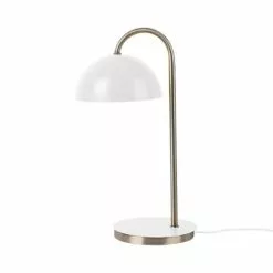 Present Time Lampes à Poser Lampe à Poser Dome Métal Blanc