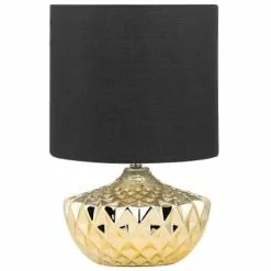 Beliani Lampes à Poser Lampe à Poser Dorée